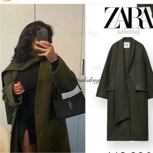 ZARA MANTECO WOOL SCARF COAT